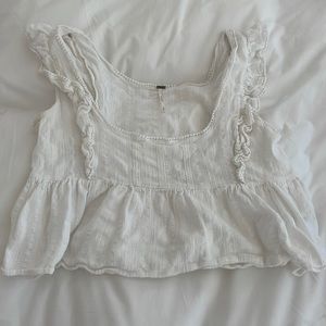 Free People white tank top blouse
